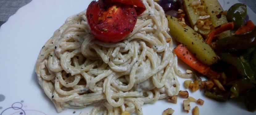 Healthy Alfredo Pasta